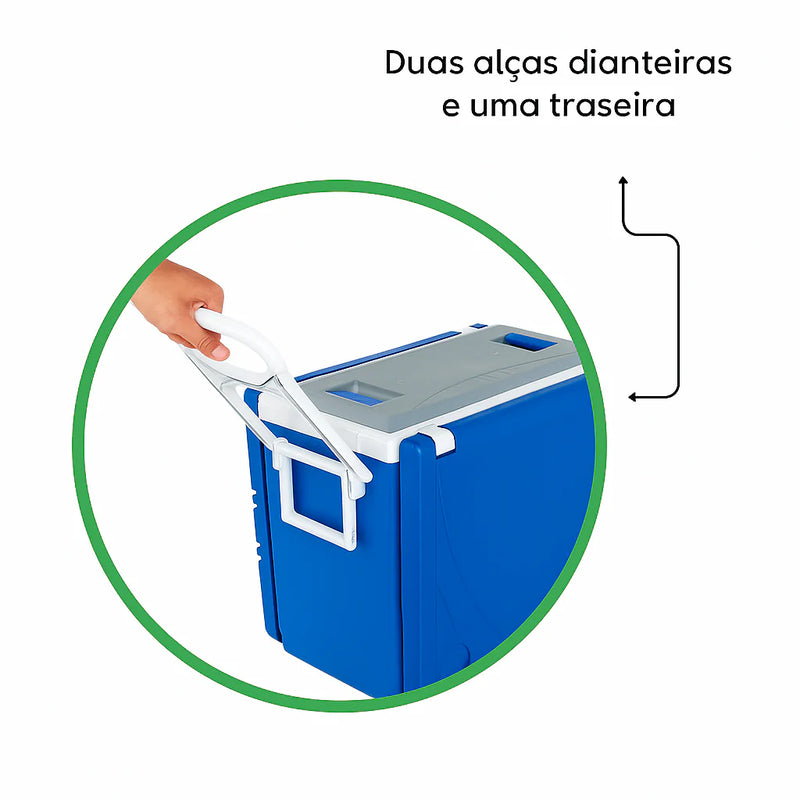 Caixa Cooler 5 em 1 com Mesas e Banquetas – Últimas Unidades na Queima de Estoque!