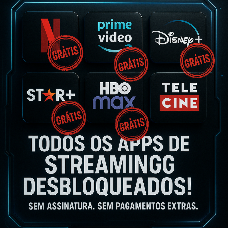 TV Box Desbloqueada 4K Ultra HD – Apps Premium Grátis + Catálogo de Filmes e Séries