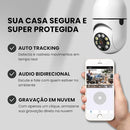 Kit 2 Câmeras de Segurança Wifi 360° - Prova D'água Lâmpada Giratória Visão Noturna 1080P HD (Especial Black Friday)