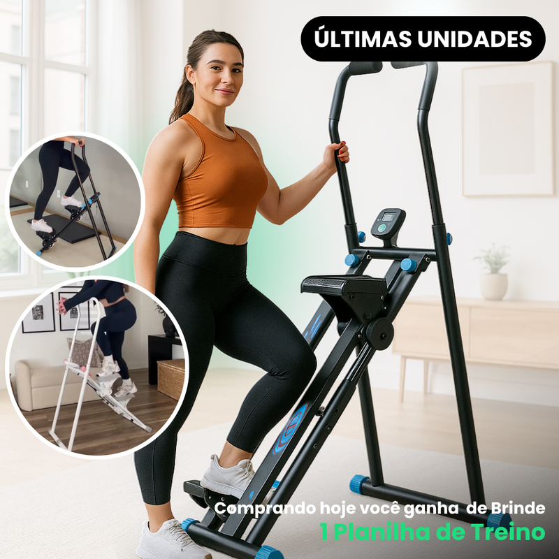 IronFlex - Simulador de Escada Portátil - Queima Calorias, Tonifica Glúteos e Abdômen onde quiser!