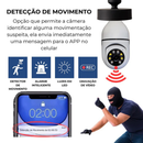 Kit 2 Câmeras de Segurança Wifi 360° - Prova D'água Lâmpada Giratória Visão Noturna 1080P HD (Especial Black Friday)