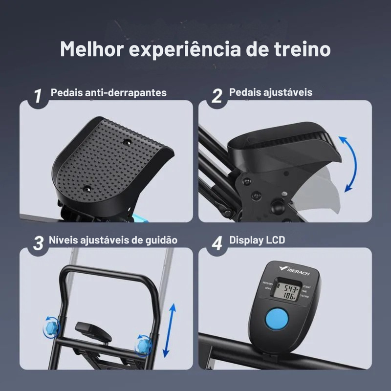 IronFlex - Simulador de Escada Portátil - Queima Calorias, Tonifica Glúteos e Abdômen onde quiser!