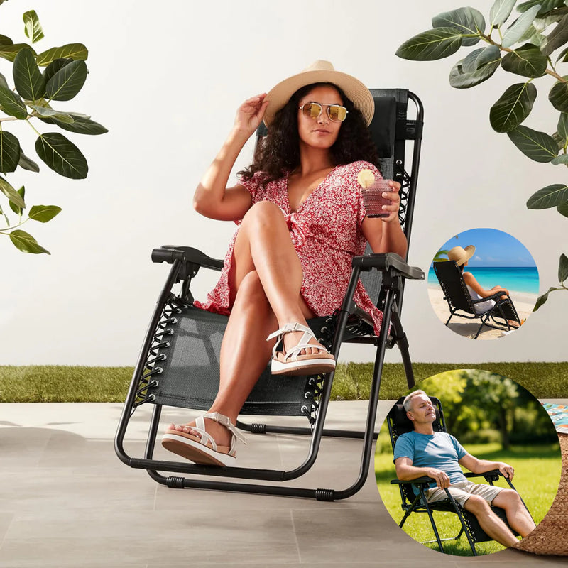 Cadeira Reclinável e Dobrável – Suporta até 200kg + 2 BRINDES EXCLUSIVOS HOJE