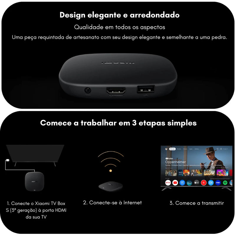 TV Box Desbloqueada 4K Ultra HD – Apps Premium Grátis + Catálogo de Filmes e Séries