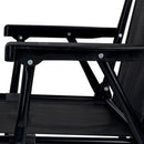 (Especial Black Friday) Kit 2 Cadeiras de Praia Alta em Aço Reforçada 110 kg Preta