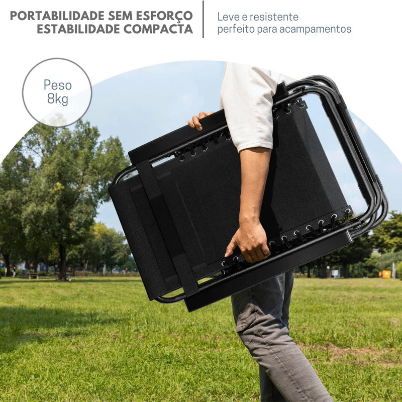 Cadeira Reclinável e Dobrável – Suporta até 200kg + 2 BRINDES EXCLUSIVOS HOJE